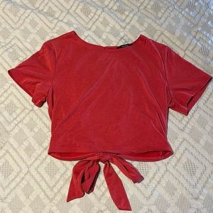 Forever 21 open back short sleeve shirt